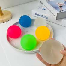 4入組隨機顏色水晶慢回彈抗壓彈球，緩解壓力玩具 - 軍綠色 - 查看 2