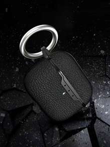 Hộp đựng Airpods Che phủ , Không khí Pod Loại vỏ Đối với phụ nữ Nam Bảo vệ Chống sốc iPod Che phủ Với Móc chìa khóa Tương thích với Apple Airpods 1st Thế hệ Vỏ sạc - màu đen - Xem 6