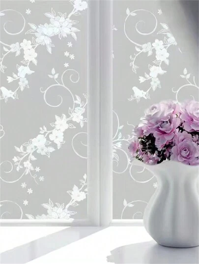 1 rolă, disponibile în mai multe dimensiuni și stiluri, PVC 3D, autocolant adeziv pentru geamuri, controlul căldurii, decorativ pentru ferestre, pentru birou, depozit, living, dormitor, bucătărie, baie, ușă glisantă din sticlă, Crăciun și alte decorațiuni de sărbători