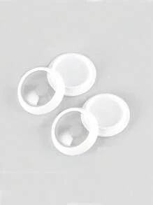 3pcs 3g Loose Powder Case With Window & Glitter Powder Case & Cream Jar Transparent Cosmetic Packaging Container - White - View 1