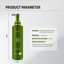 Baicaogu Hua Shampoo 1 Bottle 500ml Oil Control And Anti-Dandruff Mild Formula For Both Men And Women - Green - View 5