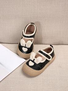 Autumn New Arrival Girls' Princess Shoes Soft Bottom Baby Walking Shoes Casual Shoes For Little Girls - Black - View 5