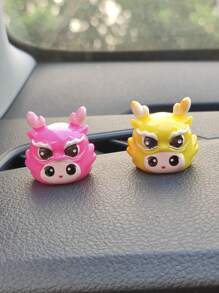2pcs Creative Lunar New Year Dolls Car Dashboard/Window Decorations - Multicolor - View 3