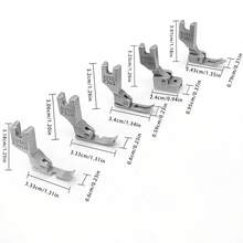 1套工業平頭縫紉機拉鍊壓腳套裝,p363 P36ln P36n S518n P58n共五個 - 銀色 - 查看 2