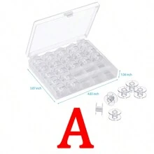 25Pcs Clear Plastic Sewing Machine Bobbins Class 15, Sewing Bobbins Compatible With Brother Singer Janome Kenmore Machines Style SA156 Transparent Bobbins Spools Embroidery Bobbins Sewing Accessories - 25Pcs - View 10