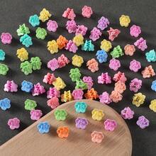 50 件裝糖果色迷你玫瑰髮夾,適合女孩,彩色防滑髮飾,適合日常佩戴 - 彩色 - 查看 3