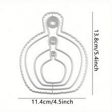 1把廚房用品刀具模具,瓶身壓花蝕刻刀具模具,碳鋼刀具模具,創意diy手工製作 - 銀色B - 查看 5