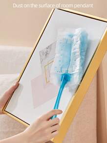 一套靜電除塵器,包含一把除塵器和三個更換頭 - 藍色 套裝 - 查看 4