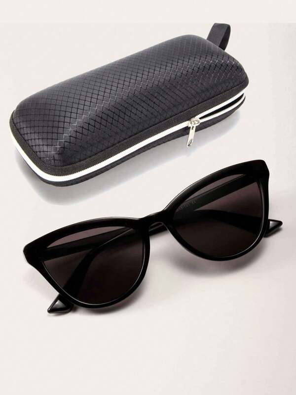 1Pair Women Cat Eye Fashion Glasses For Daily Life Sunglasses Beach Sun Glasses Beach Accessories For Women Sun Glasses Sunglasses Shades Basics And Suit For Sweater Jeans Sweatpants Hoodie Jackets Dress And Long Sleeve Shirt Fashionable Shade Elegant Outfit Family Outings Travel Vacation Holiday