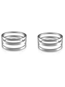 4 Pieces Jump Ring Opening Tools Stainless Steel Circle Split Opener Bending Ring Appliance For Jewelry Maker Craft Projects Supplies - Silver - View 6