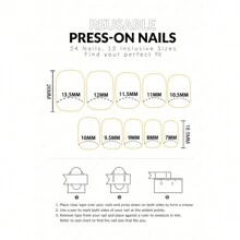 情人節風格y2k 24片杏仁形浪漫粉色漸變假指甲,帶有一些表面閃粉,包括1片指甲銼和1支果凍膠,可重複使用方便貼壓和佩戴,適合女性和女孩,適用於日常生活和聚會 - 粉色 - 查看 5