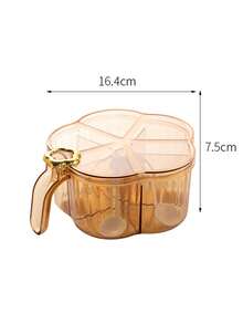 Premium 5 Compartments Pet Material Kitchen Spice Jars With Lids, Set Of Condiment Containers For Home Use And Wholesale - Gold - View 5