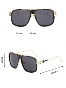 1入歐美風格腳線空心和塗料覆蓋的女性時尚休閒眼鏡 - 灰色 - 查看 5