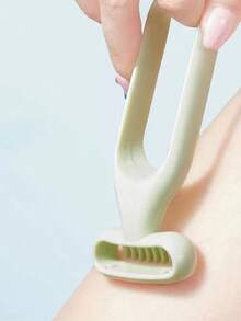 1個便攜式美容院小剃刀,無感剃除腋下多餘毛髮 - 綠色 - 查看 5