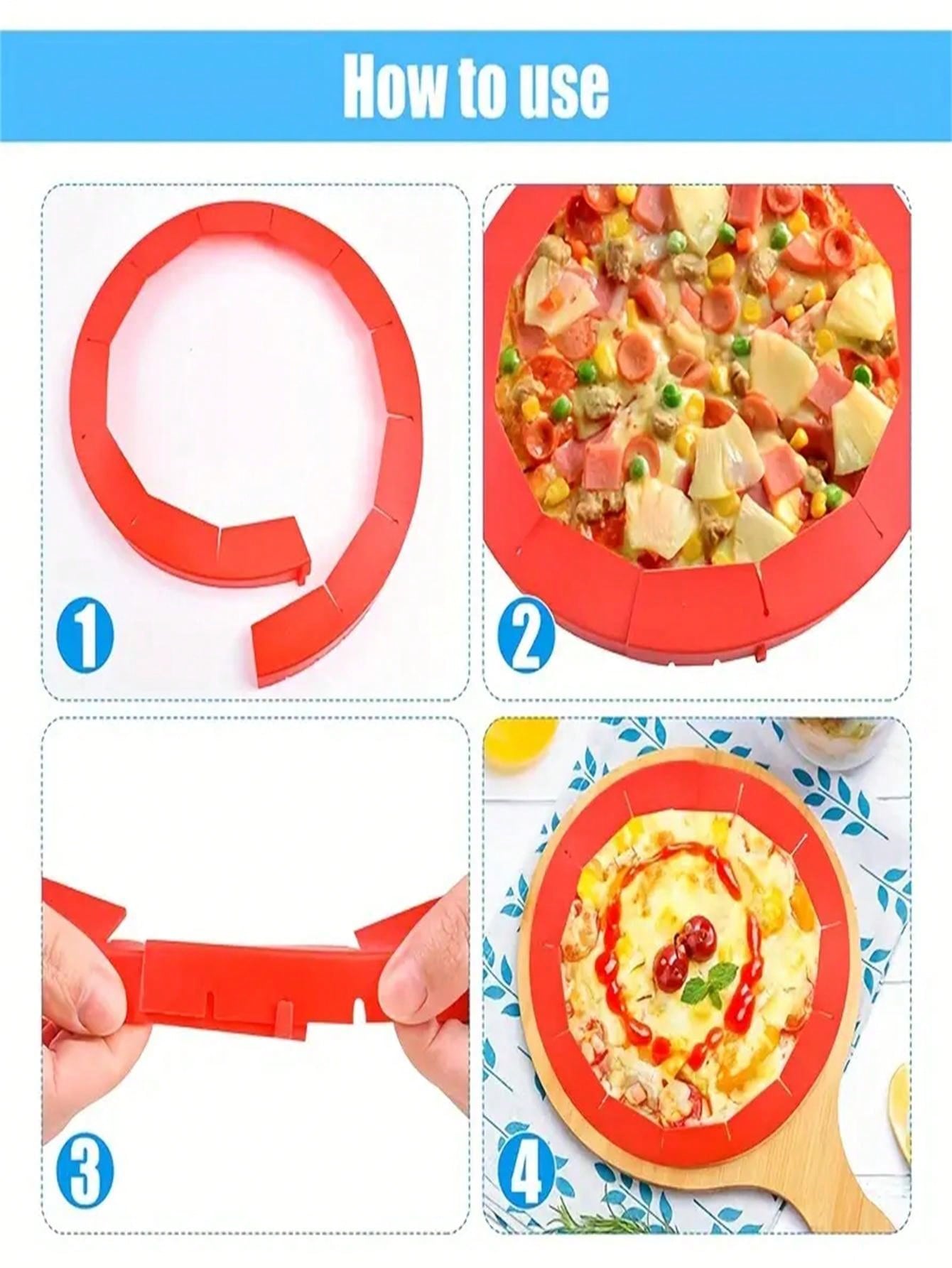 1pc Adjustable Silicone Pie Shield For Pie Baking Protection, Kitchen