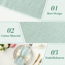 6/12入組折邊餐巾,43x43厘米/17x17英寸的實色布方形餐巾,用於婚禮裝飾、聖誕裝飾、感恩節餐、鄉村風格派對用品、新年、生日派對、餐桌佈置、茶會,舒適柔軟的亞麻茶巾,以鼠尾草綠灰色橄欖綠為主色