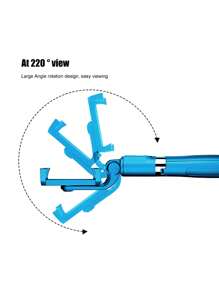 INRAM多功能無線自拍棒三腳架，迷你可延展單腳架，可摺疊手機支架，遙控快門適用於iOS和Android手機 - 藍色 - 查看 5