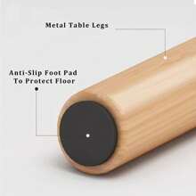 2-Tier Side Table Round Bedside Table White Nightstand Modern End Table Coffee End Table For Living Room, Bedroom Easy Assembly Black - Beige - View 2