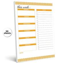 1册,50张待办清单笔记本-每日计划,8.27x5.5英寸,易撕下的备忘录,适用于办公室、办公礼品、任务清单、学校文具、办公用品、备忘录、计划表 - 風格4 - 查看 1