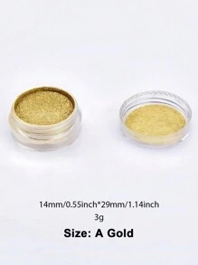 1 Bottle Shimmer Metallic Golden Silvery Color Powder, Faux Pearlescent Colorant Pigment, Dye Colorant Glitter Mica Powder For DIY Painting Resin Jewelry Making