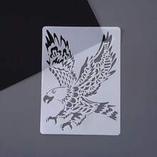 1 件套绘画模板创意动物主题蕾丝尺个性化刮画模板 - 乳白色 - 查看 9