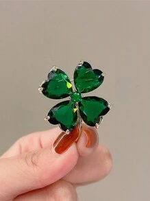 1 PC Lucky Grass Anti Glare Brooch Retro Brooch Fixed Clothing Anti Glare Buckle Elegant Pin