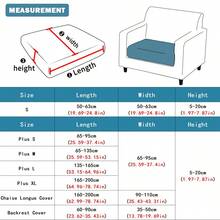 1入彩印彈性全覆蓋沙發套,現代風格,全年適用防塵面料,適用於客廳或臥室 - 彩色 - 查看 2