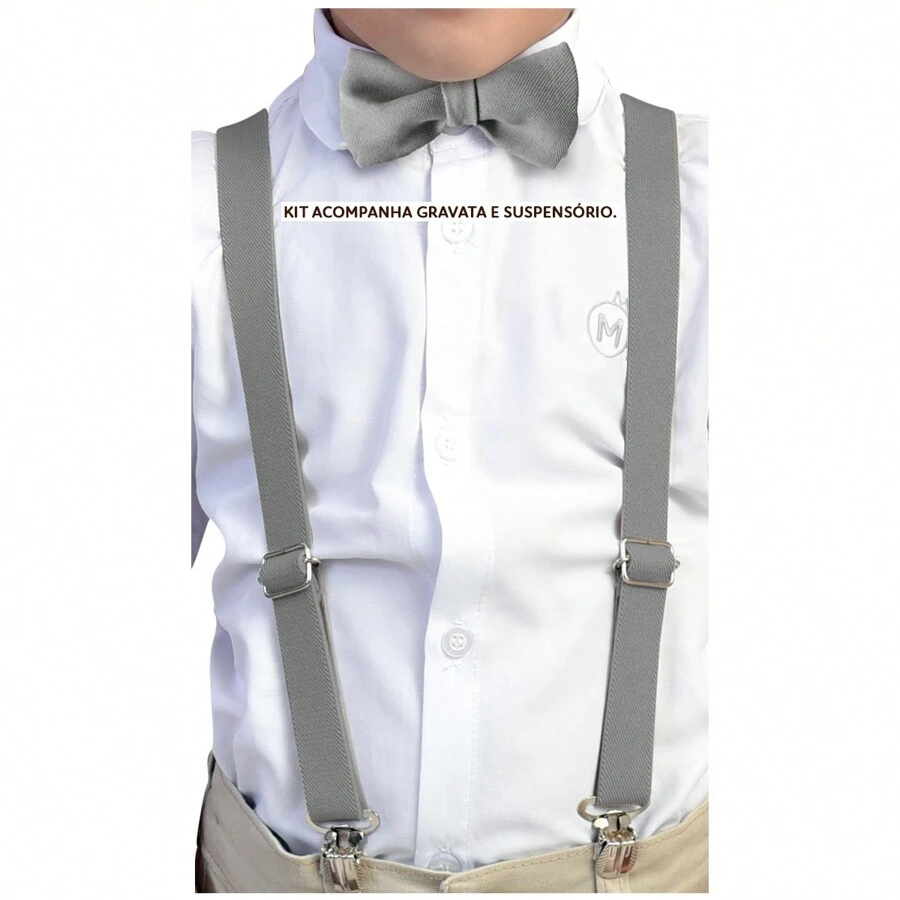 Miguelito Moda Infantil Kids Belts & Suspenders - 灰色 - 查看 1