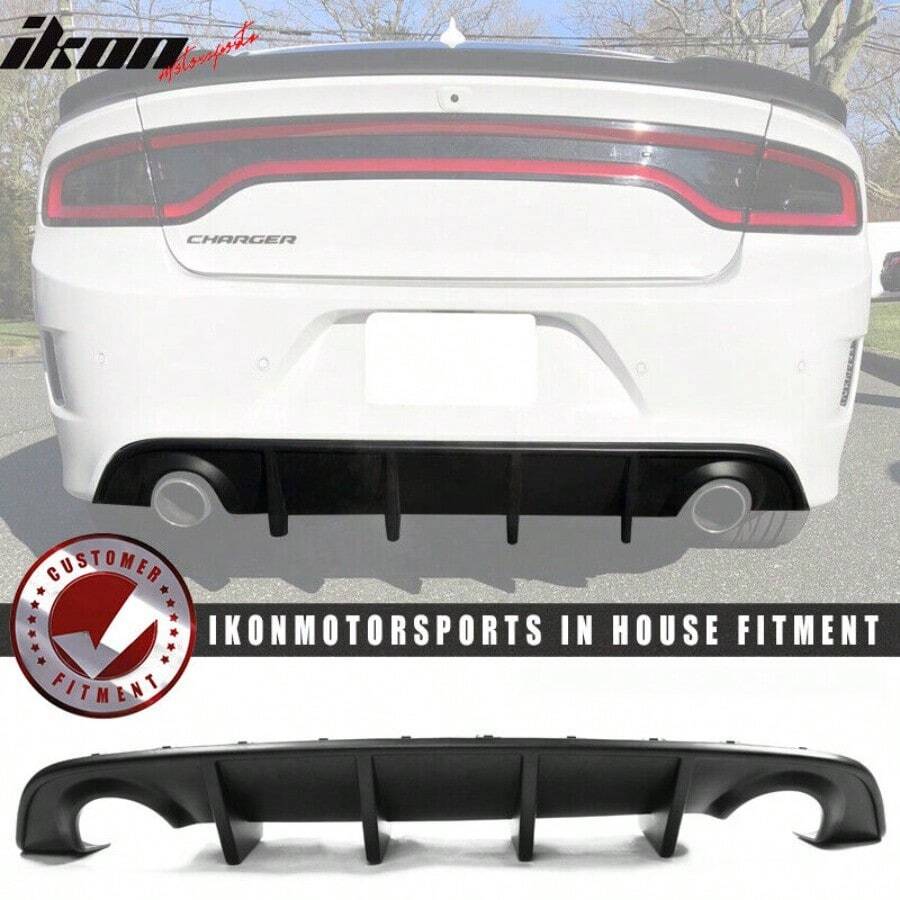 Rear Diffuser Fits 2015-2024 Dodge Charger SRT OE Style Rear Bumper Lip ...