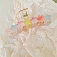 Cute Star Fudge Hair Claw Clips, Design Hair Clips For Sweet Girls - Multicolor - View 3