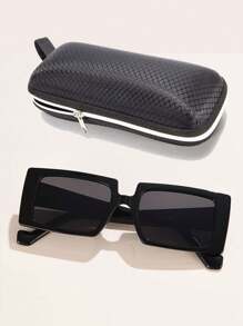 1pc Women's Classic Square Frame Sunglasses For Summer Beach Vacation,Outdoor,Travel