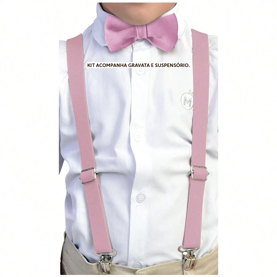 Miguelito Moda Infantil Kids Belts & Suspenders - Màu Hồng baby - Xem 1