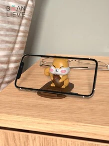 Squirrel Design Desktop Phone Holder, Decoration - Brown - View 5