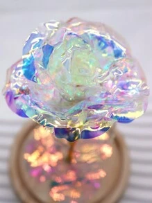 1 Miếng Có màu sắc Hoa hồng Hoa Đèn LED Với Bằng gỗ Cơ sở Đồ trang trí Đối với Giáng sinh Và Ngày lễ tình nhân Qủa tặng - Nhiều màu - Xem 5