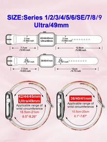 Banda Impresa Meiren Tou Meiying Para Reloj - Multicolor - Ver 7