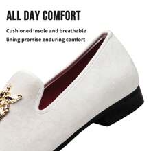 Men'S Dress Shoes Formal Business Shoes Wedding Shoes - trắng - Xem 4