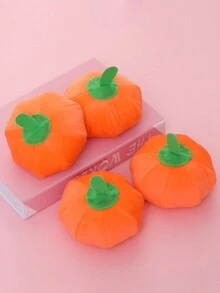 寵物用品-狗狗咬咬玩具,帶聲音的清潔牙齒和紓壓的毛絨玩具,模仿水果和南瓜設計,僅供寵物使用 - 橘色 - 查看 5