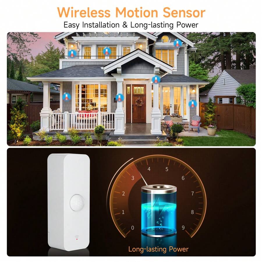 1 cái WiFi Cử động Sensor , Thông minh Cử động Máy dò , Ứng dụng Báo động , Hồng ngoại Cử động , An ninh nhà cửa Hệ thống Cử động Máy dò , Cuộc sống thông minh Ứng dụng Tương thích Thiết bị , Với ALEXA Và