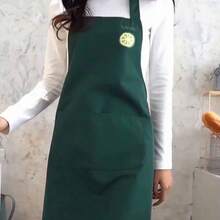 Waterproof & Oilproof Kitchen Apron For Home Use - Black - View 6