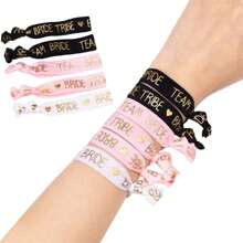 11 cái Cô dâu Tiệc độc thân Dây đeo tay Bộ , Hầu gái Của & Phù dâu Băng tay Bộ , Trang trí Băng tóc Và Vòng tay - Hồng - Xem 8