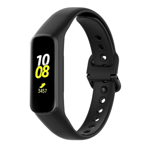 سوار أسود مريح بسيط من TPE S، متوافق مع Galaxy Fit 2