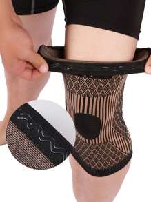 1 قطعة أكمام ضغط الركبة من النحاس للرجال والنساء ، دعامة كمان المساند الرياضة ، أربطة الركبة الواقية للرياضة اليومية ،التمارين ،رفع الأثقال ،اللياقة البدنية ،الدراجة ،اليوغا ،البيلاتس ،التخييم ،المشي