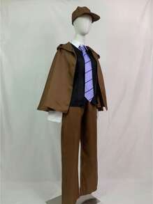 Edogawa Rampo Disfraz De Cosplay Edogawa Ranpo Trajes Para Anime Comic Con Edogawa Rampo Conjunto Completo Incluye Sombrero Juego De Rol - Traje - Ver 3