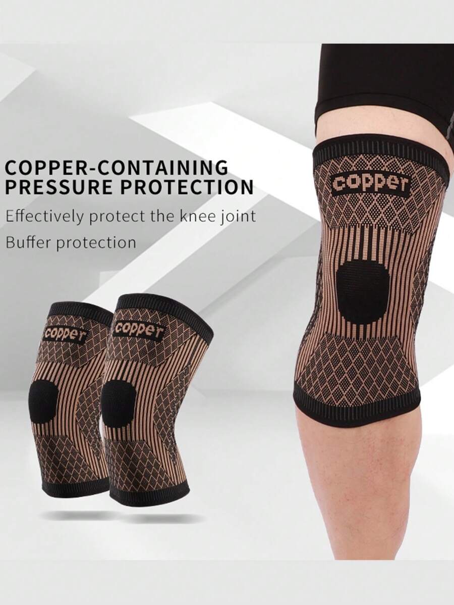 1 قطعة أكمام ضغط الركبة من النحاس للرجال والنساء ، دعامة كمان المساند الرياضة ، أربطة الركبة الواقية للرياضة اليومية ،التمارين ،رفع الأثقال ،اللياقة البدنية ،الدراجة ،اليوغا ،البيلاتس ،التخييم ،المشي