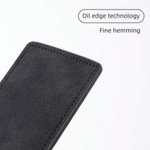 2pcs/Set Pu Leather Key Fob Cover+Keychain With Strap For Tesla Key Card Shaped Car Key - Multicolor - View 3