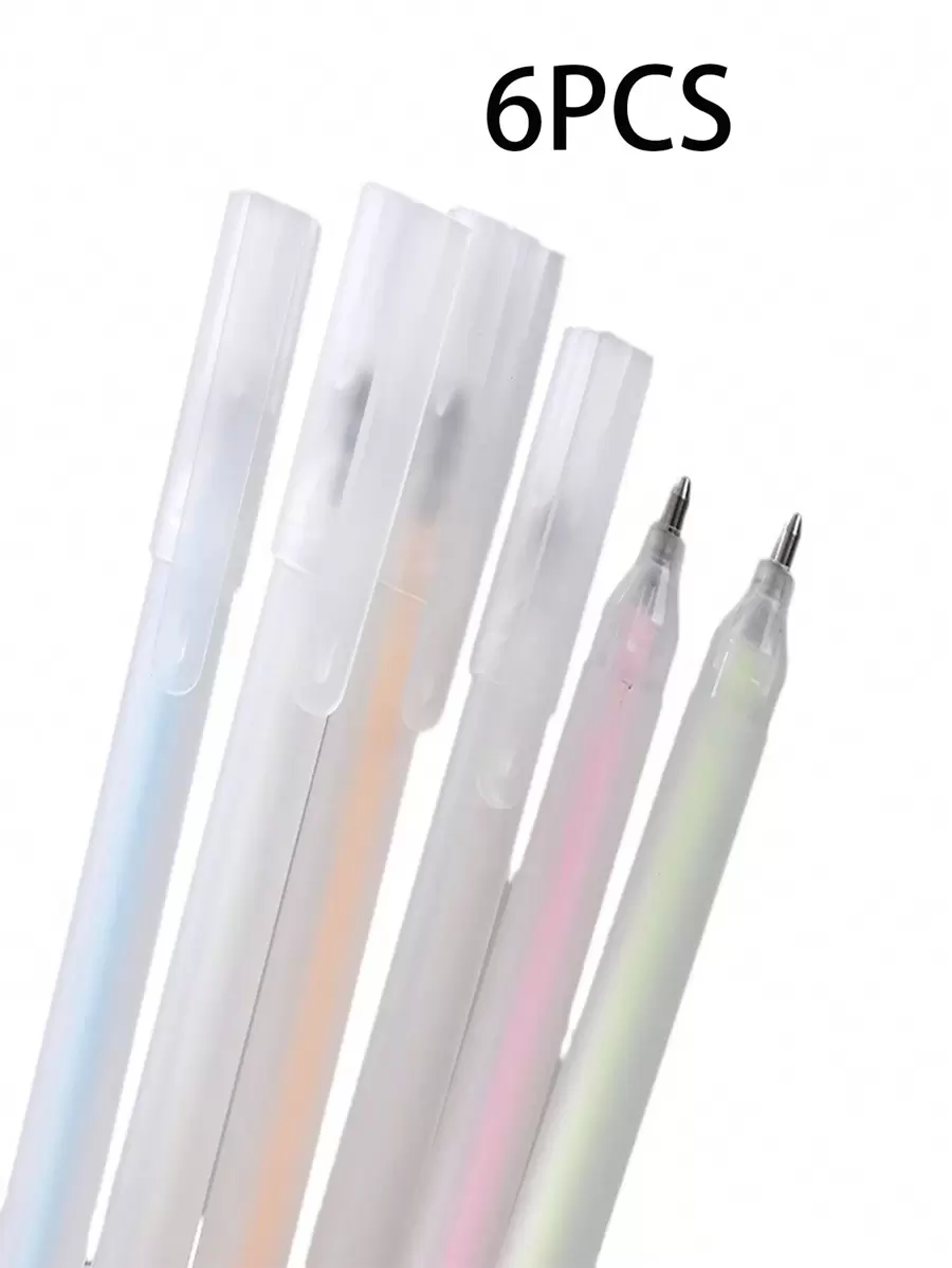 6 件套多色极具吸引力的限量版手工相册胶水，一支适合您重返校园的多色点胶笔 - 彩色 - 查看 1