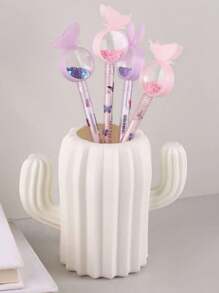 1個筆筒組織架筆架桌面文具儲物盒,適用於辦公室和學校文具 - 彩色 - 查看 8