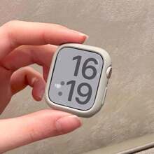 1入女士灰色/甜美色硅膠防震手錶保護殼,適用於apple Watch Se/6/5/4/3/2/1 38/40/41/42/44/45mm大小 - 灰色 - 查看 2