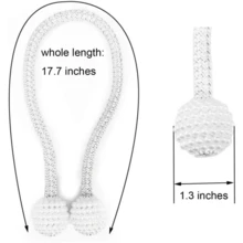 Magnetic Window Curtain Tieback, Simple Curtain Holdback-2pcs/Set - Gold - View 4