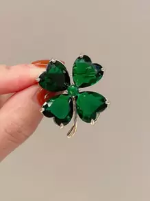 1 PC Lucky Grass Anti Glare Brooch Retro Brooch Fixed Clothing Anti Glare Buckle Elegant Pin
